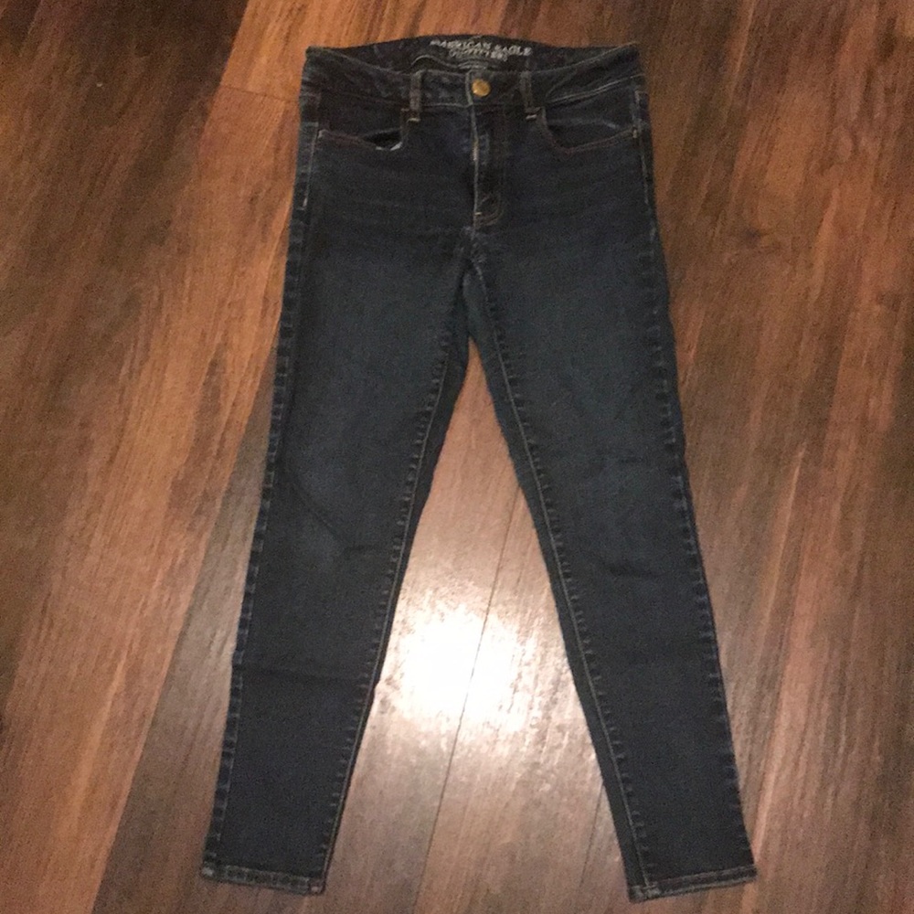 another pair of american eagle dark wash jeans!